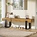 TRIBEWOOD Solid Wooden Entryway Bench, 63