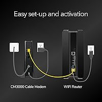 Vista 9 de NETGEAR Nighthawk DOCSIS 3.1 Cable módem de división media/alta (CM3000-1AZNAS) – Aprobado para las velocidades más rápidas de hoy – Funciona