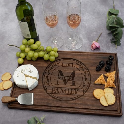 Tabla de cortar rectangular de madera personalizada miniatura 2
