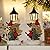 Glintoper 2 Pack Christmas Lighted Table Decorations, Tabletop Figurine, Battery Operated (Red Cardinal)