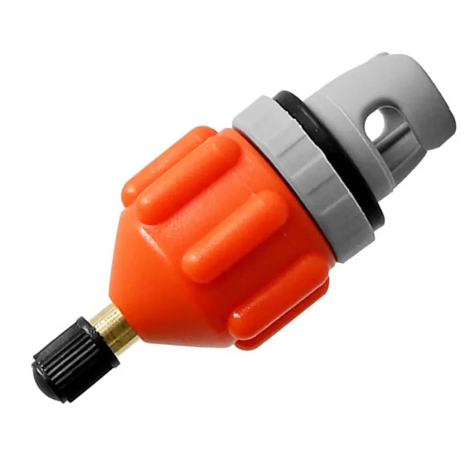 Pump Adapter Inflatable Boat Air Valve Adaptor Paddle Board for Canoe Orange/Black(Orange-1)
