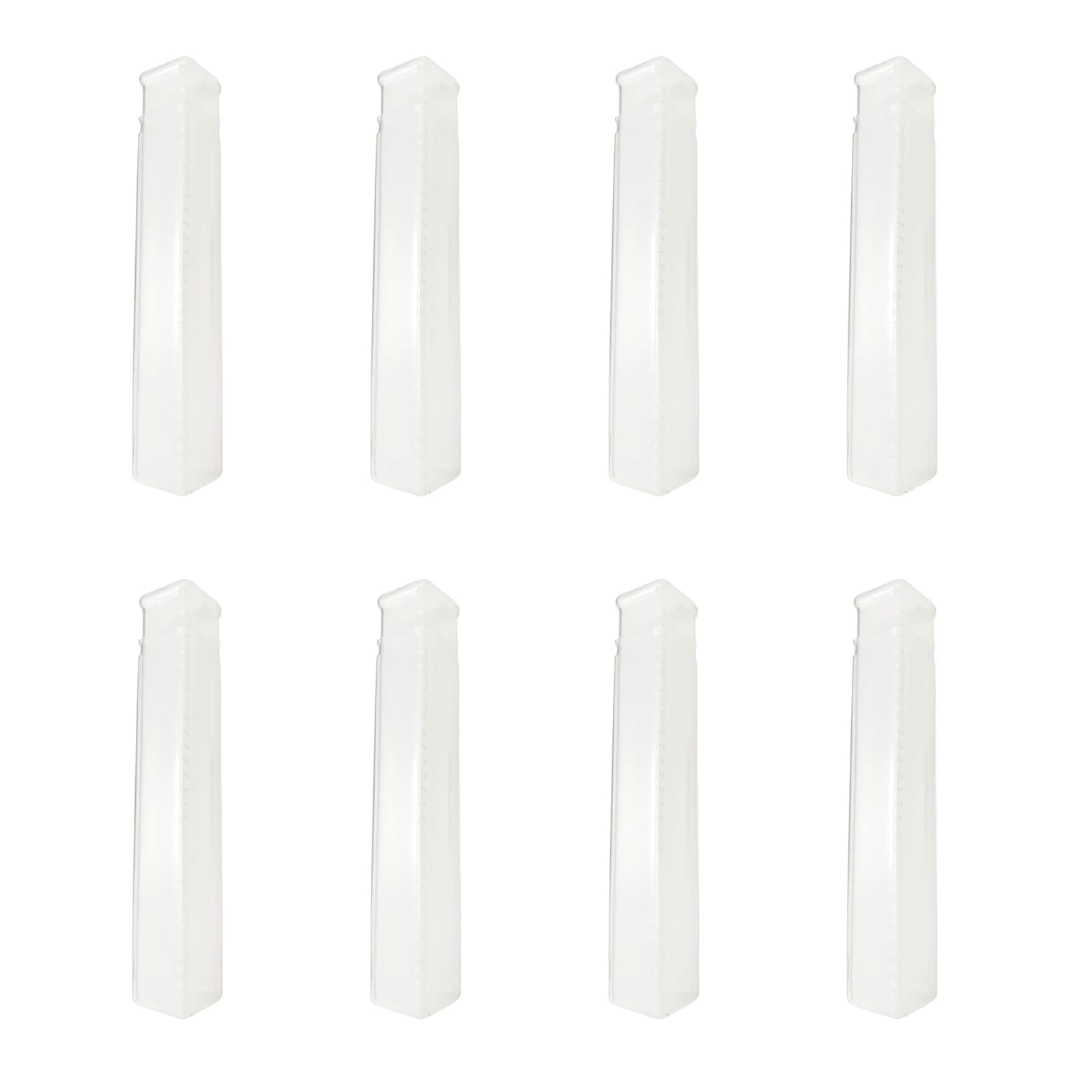 aiyraa 8PCS Clear Expandable Drill Bit Storage Boxes with Lids, 18x120mm Plastic Containers (Max Expand to 220mm), Storage Containers for Tool Organization, Great for Drill Bits and Small Accessories