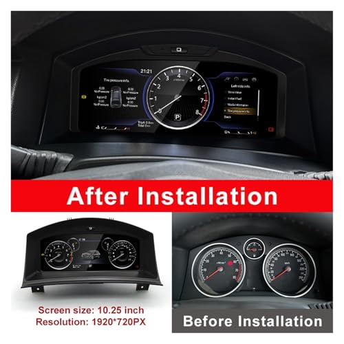 Panel digital de instrumentos LCD para sustituir el cuadro analógico de Opel Zafira 3