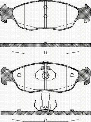Kit de plaquettes de frein Triscan 8110 28009 stopper la perte de freinage à disque