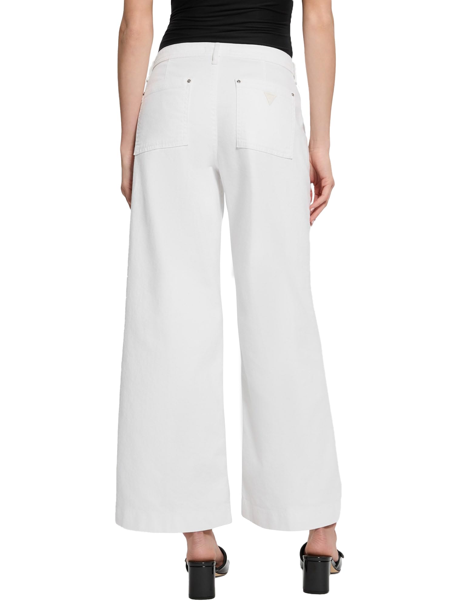 GUESS Women's Eco Zoya Wide Leg Crop