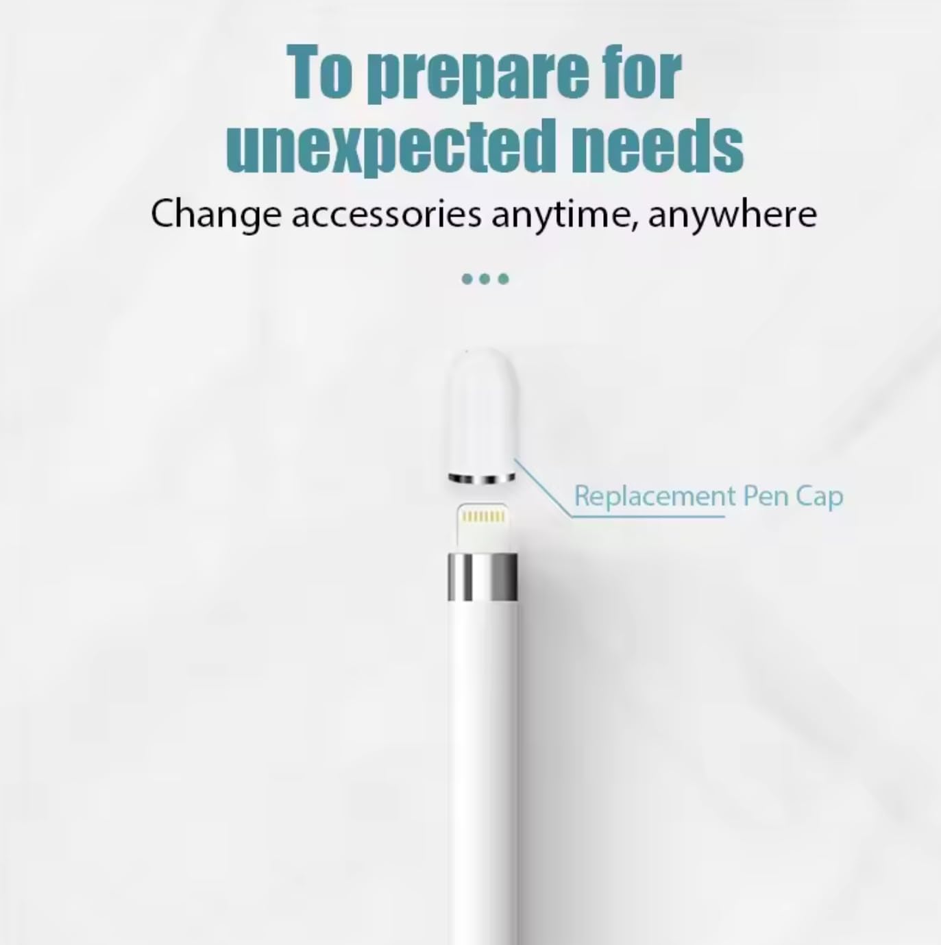 Ricambio Cappuccio Magnetico compatibile con Apple Pencil Prima Generazione