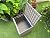 XCK Plastic Deck Box Small Resin 31 Gallon Patio Storage Boxes Outdoor Waterproof Storage for Outside Toy Storage Box Waterproof Grey Garden Bin with Lid Lockable Dock Box