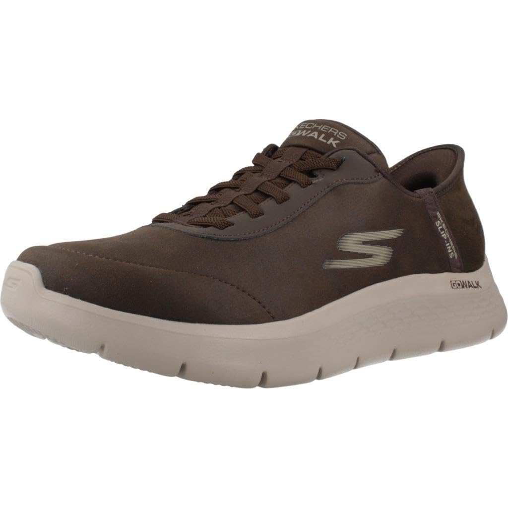 Skechers Baskets sans lacets Slip-Ins GO Walk Flex Smooth Motion - EU 41 Brown Leather