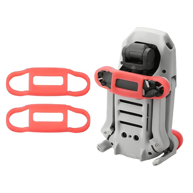 Soporte para Hélices de Silicona 2PCS para Mavic Mini Mini 2 SE Mini 4 Accesorios Dron Protector Almacenamiento Transporte Antigolpes Color Rojo