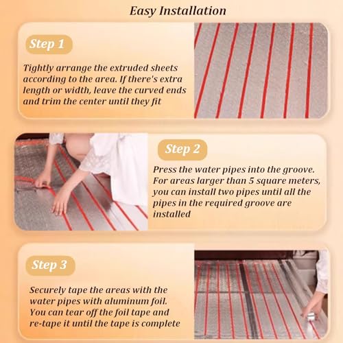 Calefactor Eléctrico Alfombra con Circulación de Agua 1600W miniatura 7