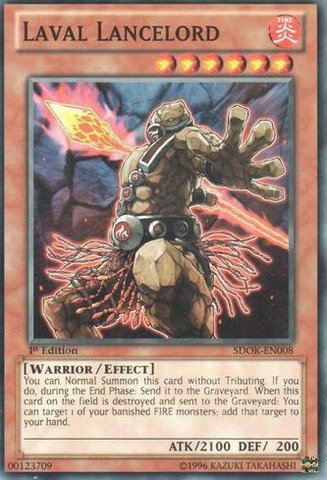 Amazon.com: YU-GI-OH! - Laval Lancelord (SDOK-EN008) - Structure Deck:  Onslaught of The Fire Kings - 1st Edition
