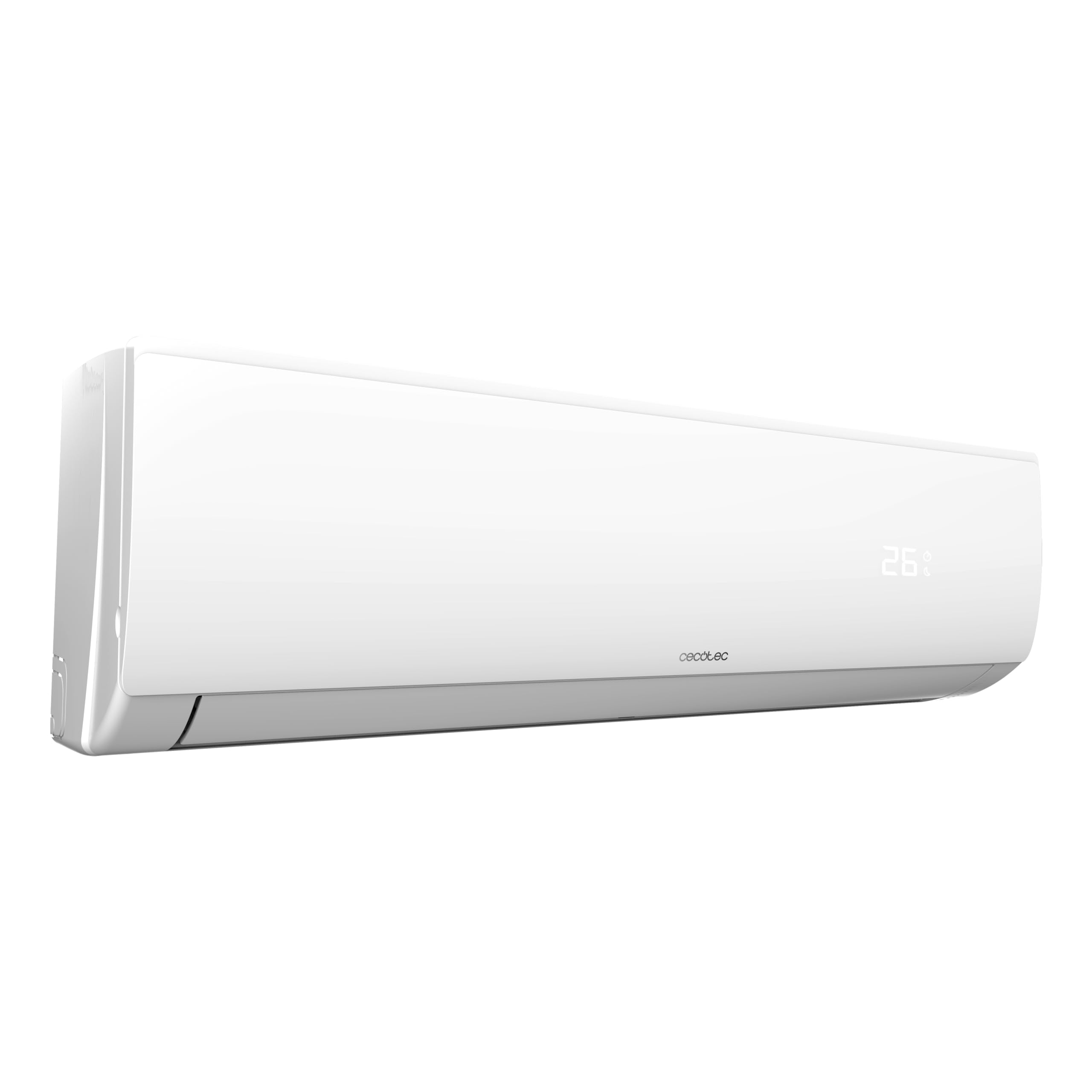 Cecotec Split Climatisation AirClima 12000 Smartfresh Connecté. 12000 BTU, Moteur DC, Pompe à Chaleur, Contrôle Wifi, Télécommande, Ecran LED, Système Inverter, Couverture 22 m2