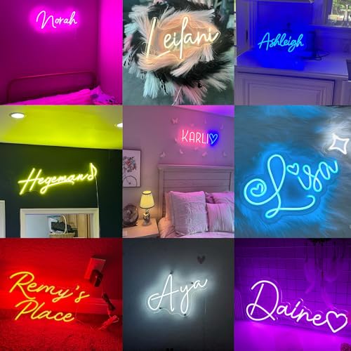 Aslanka Custom Name Neon Signs, Personalized Dimmable Led Neon Lights Sign Customizable for Room Decoration, Bedroom, Wedding, Bar, Shop, Birthday, Girls Kids Gift - Image 5