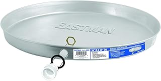 Eastman Aluminum Water Heater Drain Pan with PVC Fittings, 26 Inch ID x 28 Inch OD Compression, 60089