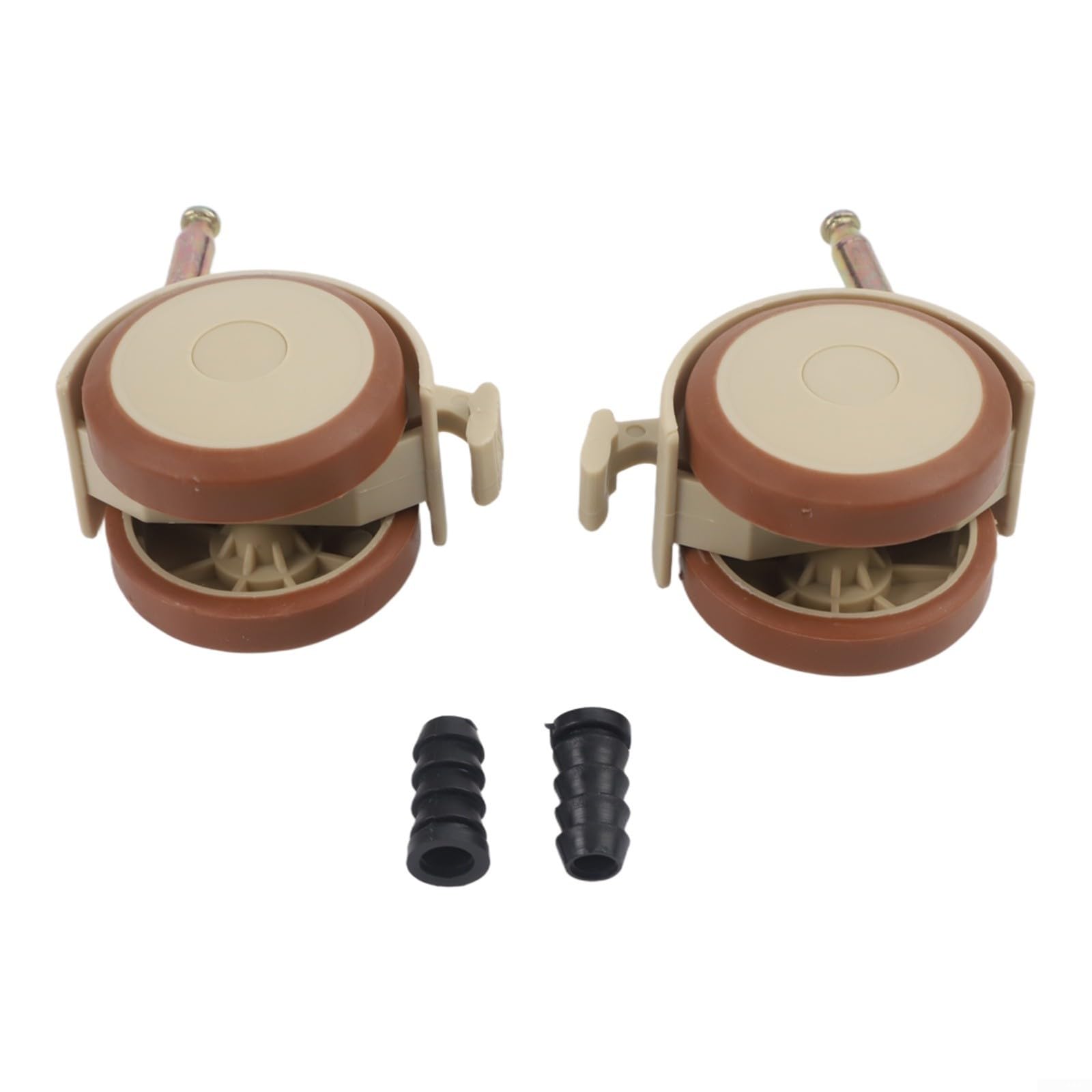 Lot de 4 roulettes pivotantes pour meubles d'enfants en caoutchouc conçues pour berceaux, chaises de salle à manger, tables
