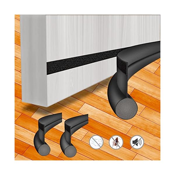 2 Stuks Tochtstoppers Voor Deur, Tochtstopper Voor Deur, Geschikt Voor Tochtstopper, Deur, Op Maat Te Snijden, Afmetingen Tochtstopper X Deuren (eenzijdige Versie)