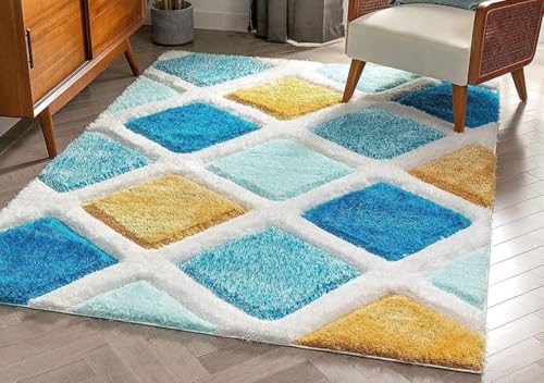 Image of Royal Look Edition Large 36 X 60 Inch Carpets for Home | Premium Shaggy Fur Rug Runner | Anti-Skid Bedroom Carpet |Premium Living Area Office Sofa Room (3X5 feet)