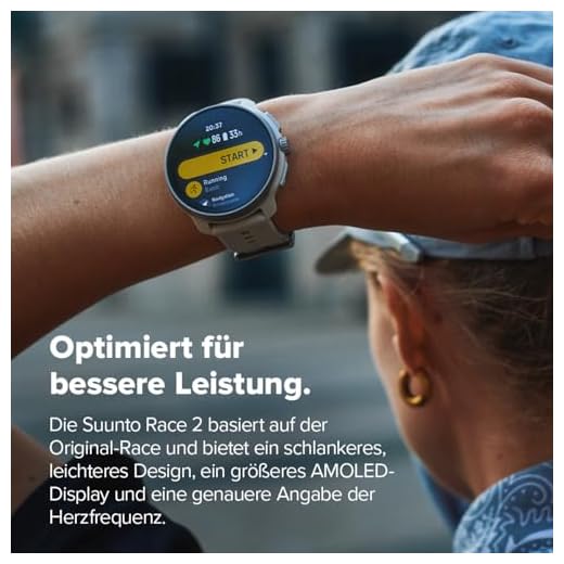 SUUNTO Race 2 GPS Sportuhr mit AMOLED-Display