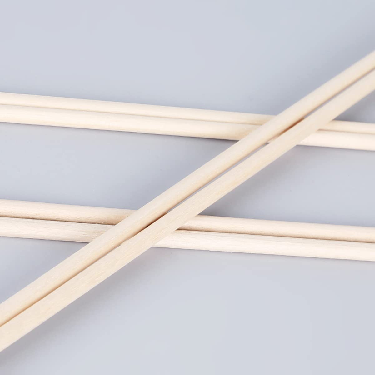 Drewniane patyki, drewniane kołki Drewniane kołki prętowe długość 250 mm nieobrobione drewniane okrągłe patyki drewniane patyki do rękodzieła artystycznego, średnica 5 mm 130 szt.