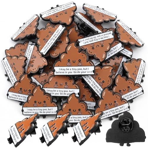 Image of Ecation 12 Pcs Positive Pins Bulk Employee Appreciation Gift Inspirational Lapel Pins Metal Motivational for Backpacks Brooch Badges Emotional Support for Team Coworker Gift