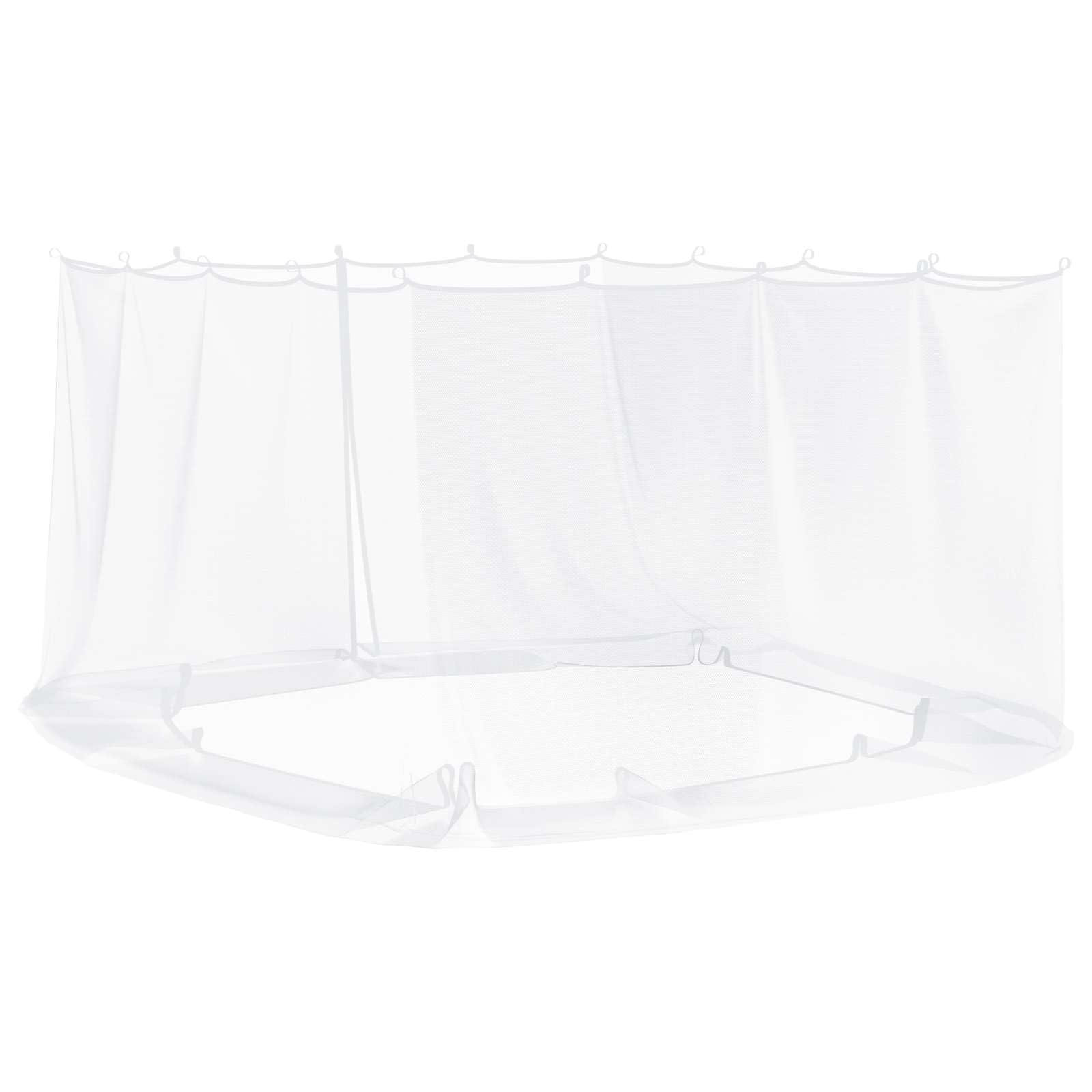 Moustiquaire pour tonnelle en polyester 220 maille blanche, 4 x 3 x 2 m, avec fermeture éclair et , pour terrasse, balcon, extérieur