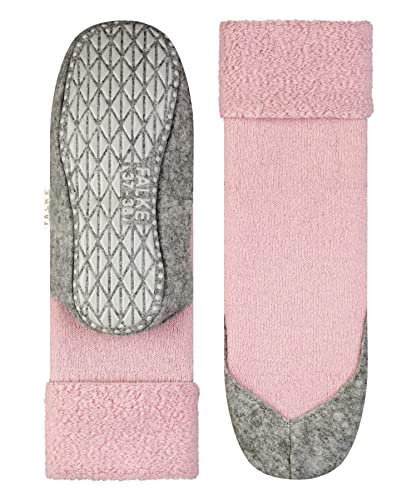 FALKE Women's W HP Cosyshoe Slipper Sock Merino Wool Grey Pink White 1 Pair, 6.5-7.54