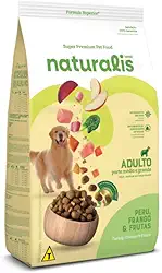 Naturalis Ração Cães Adulto Peru, Frango e Frutas 2,5kg