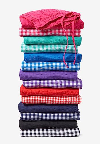 Woman Within Plus Size Petite Womens Plus-Size Seersucker Pull-On Elastic-Waist Pants4