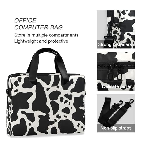 Funda para portátil estampado Cow Spots 13-15.6 pulg miniatura 4