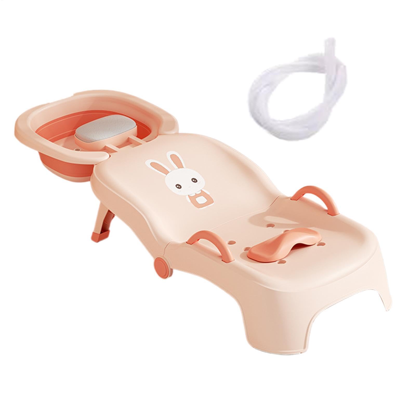 Stazione lavaggio capelli per bambini – Recliner Head Rinser età 0-10 | Shampooing reclinabile pieghevole età 0-10 anni capelli per bambini per casa bagno WC doccia ragazze ragazzi