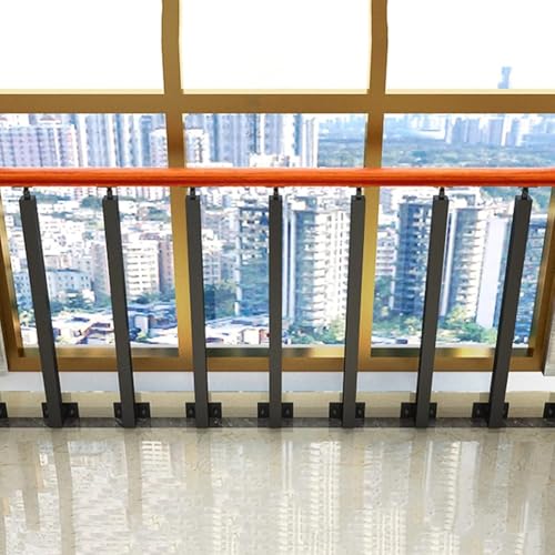 Postes de balaustre de escalera con eje de barandilla de metal 5
