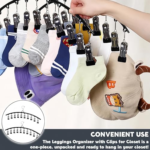Ymswjgj 2 Stück Drehbarer Edelstahlhaken Edelstahl Sockentrockner Kleiderbügel Organizer Platzsparend Hosenbügel Winddicht Kleiderbügel Platzsparende Mehrfach-Hosenbügel Sockentrockner Wäscheständer