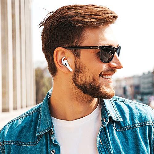 Image of AhaStyle 3 Pairs AirPods Pro Ear Hooks Covers Headphone Accessories, White | Added Storage Pouch, Anti Slip, Secure Fit, Comfortable Silicone Ear Tips Compatible with Apple AirPods Pro 2019