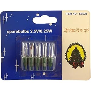 4 Push in Clear Replacement Spare Bulbs 2.5v 0.25w with 1 Fuse Bulb