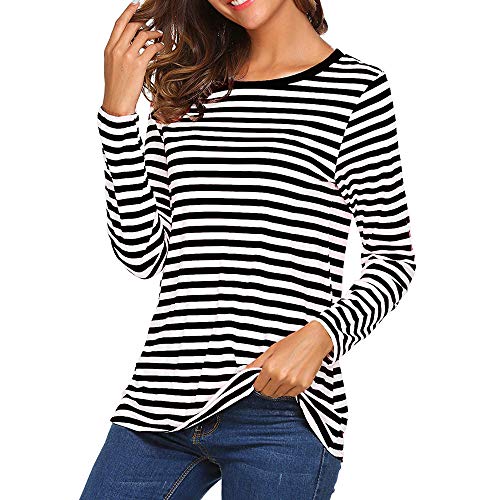 Ringelshirt Schwarz Weiß Damen Karneval Schwarzes Gestreiftes T Shirt...