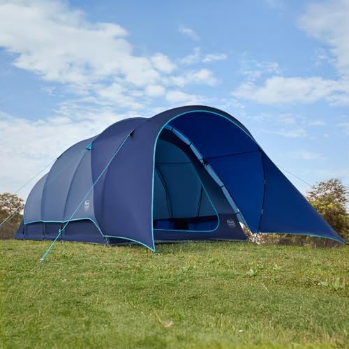 Timber Ridge 8 Person Camping Tent with Large Porch, Portable Waterproof Windproof Family Tent with Rainfly Carry Bag Room Divider, Easy Set-up Tent with Excellent Ventilation for Camping, 3 Season