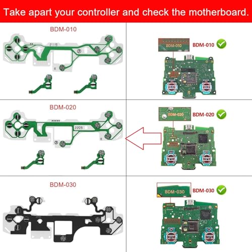 Image of PSS PS5 Controller BDM-010 BDM-020 BDM-030 Conductive Film Button Ribbon Circuit Keyboard Flex PCB Board Cable Accessory Replacement PS5 Controller V1.0 V2.0 V3.0 Flex Cable (BDM-020)