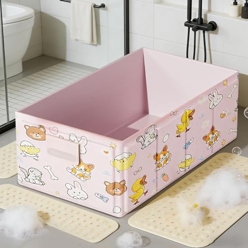 Bañera portátil infantil plegable y compacta para platos de ducha y spa 3