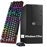 Dell Optiplex 3050 Mini Tower Desktop Computer, Core i5-7500, 16GB DDR4 RAM, 256GB SSD, Display Port, HDMI, Windows 11...
