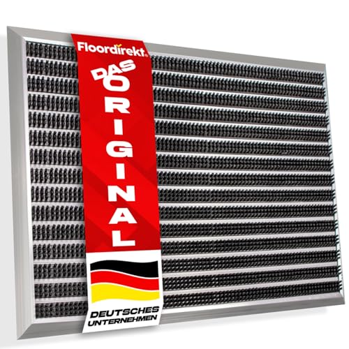 Floordirekt Fussabtreter Aussenbereich „Spectral“ für innen & außen - rostfrei & wetterfest - Haustür Fußabtreter - Türmatte Eingangsmatte (Bürste. 47 x 68 cm)