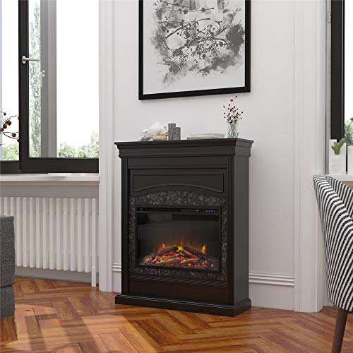 Ameriwood Home Lamont Electric Fireplace, Black #TOP1