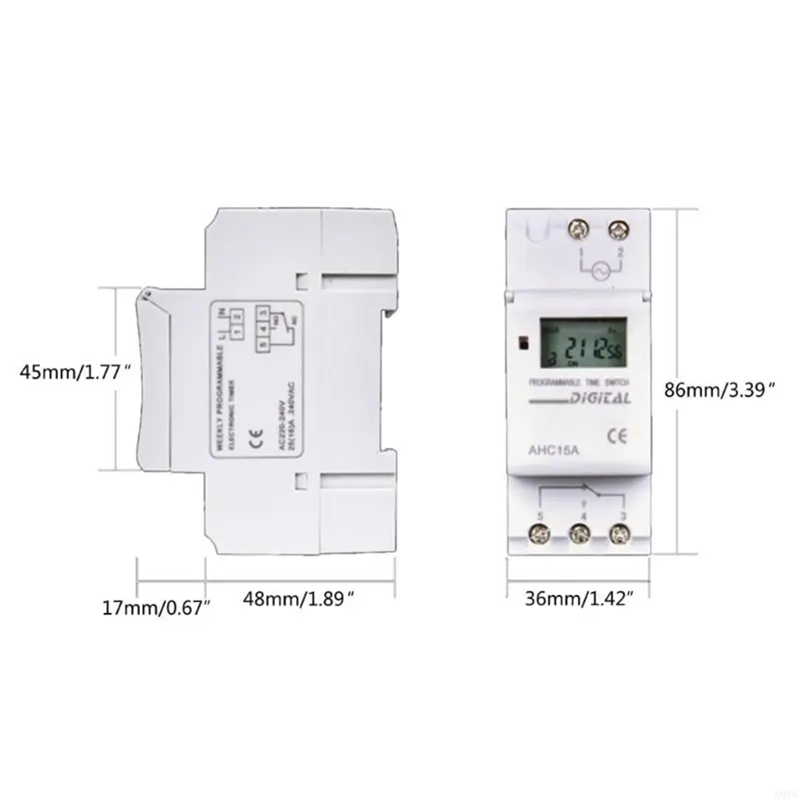 K9FA THC15A DIN-Timer, wöchentlicher programmierbarer digitaler Timer | Digital Timer(110V)