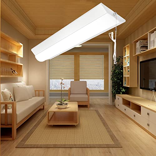 逆富士型 LEDベースライト 20W プルスイッチ付 器具一体形 逆富士型LED蛍光灯 消費電力16W 高輝度2560lm 2灯に相当 天井直付型 一体形直管蛍光灯 長さ632mm 薄型 軽量 長寿命 ちらつきなし 騒音なし 防震 防虫 一体型蛍光灯 SP
