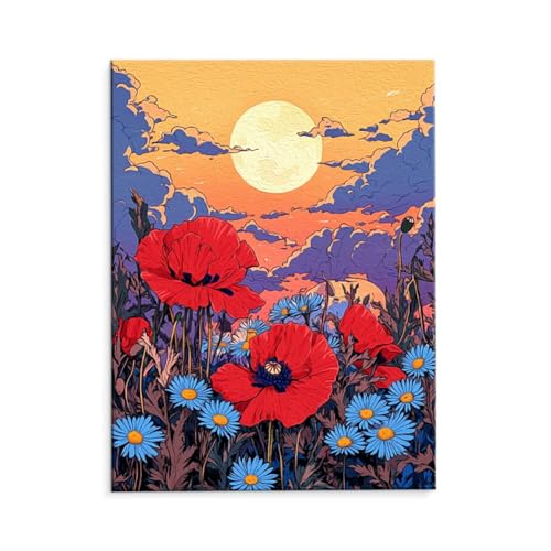 G fW^G RNR̉ LbgŃyCguVƃANG̋, l̎q̂߂̃Mtg Paint by Numbers h DIY ɂAN ʊGCeA rO 35x50cm (t[X) p-10