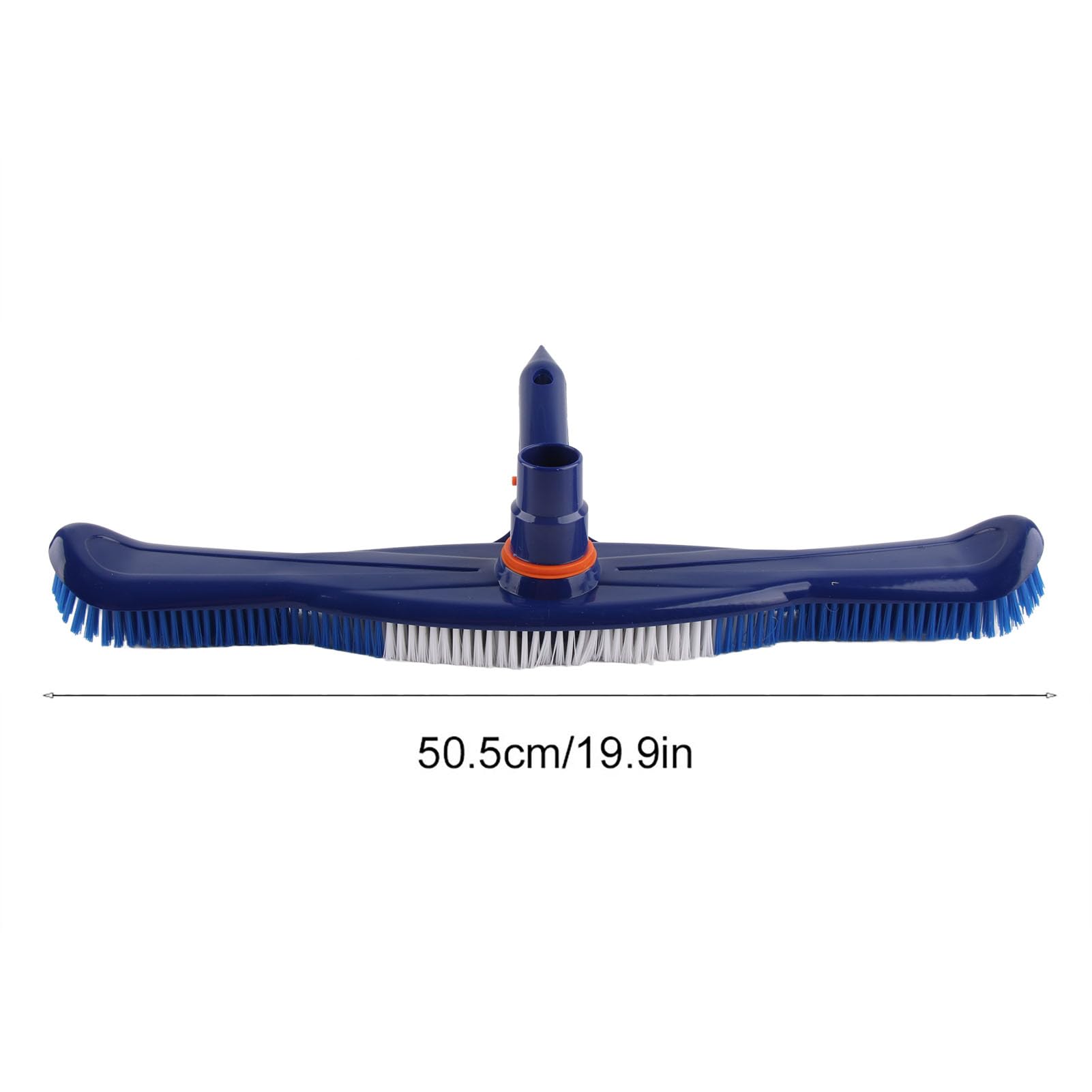 WOHPNLE 2 in 1 Pool Brush Vacuum Head, ABS Bristle, Plastic Material, Blue, Pool Cleaning Tool