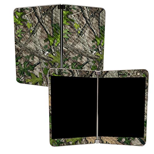 Image of MightySkins Carbon Fiber Skin for Microsoft Surface Duo - HTC Green | Protective, Durable Textured Carbon Fiber Finish | Easy to Apply, Remove, and Change Styles | Made in The USA