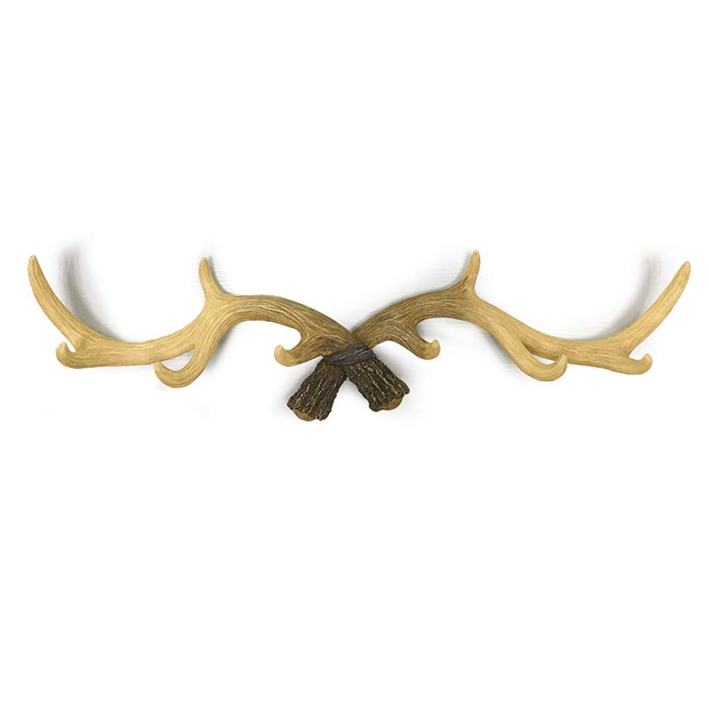 Crochet mural cerf beige pour un rangement élégant de vos manteaux