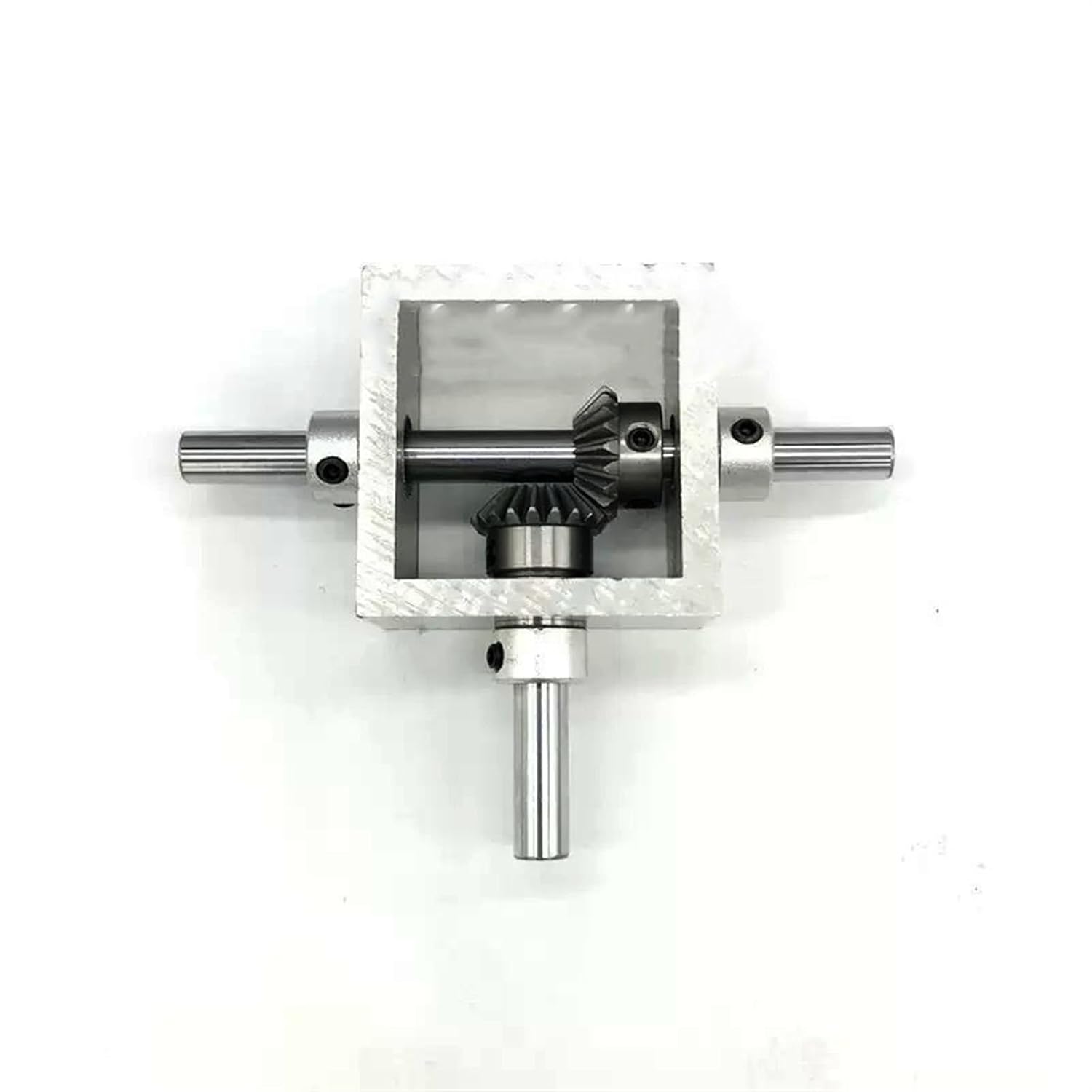 Mechanical Steering 1pcs Right Angle Reverse Gearbox 1 Module 20 Teeth Bevel Gear Steering Gearbox Commutator 6mm 8mm Shaft 1:1 Transmission Direction Transmission(8mm)