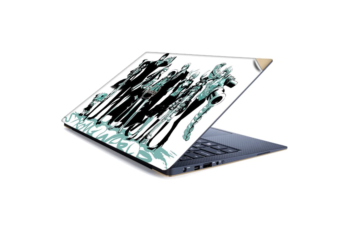 GADGETS WRAP Printed Vinyl Top Only Skin Sticker Decal for Dell XPS 13 inch Laptop - Strong World