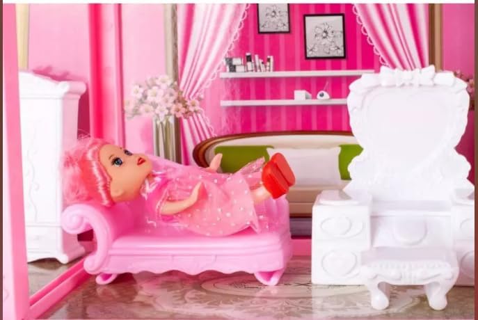 Image of Doll House for Girls Toddlers 4 Story 10 Rooms Playhouse with Dolls Toy Figures, Furnitures, Accessories, Doll House Toys Gift for Kids Gift for for 3 4 5 6 7 8 9 10 Year Old (Limited Edition)